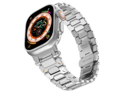 Correa plateada XIAOMOYU para Apple Watch (42/44/45/49 mm)