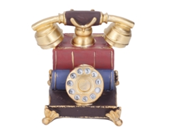 2026 Modelo De Teléfono De Resina Retro Decorativo Antiguo Para Hogar, Estudio, Café Y Tienda