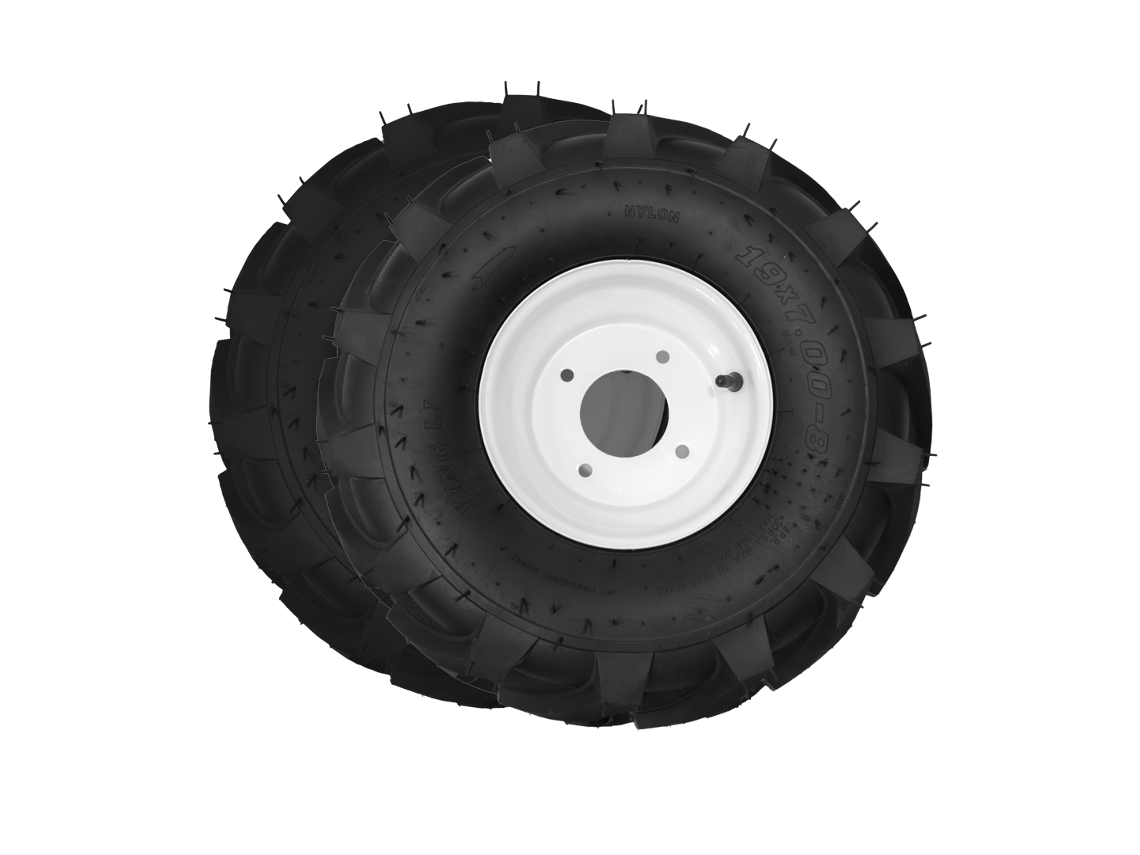 Bricoferr Par De Ruedas Para Motoazada 19x7-8