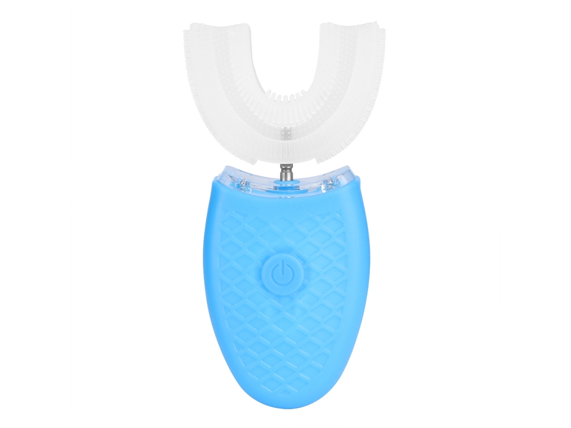 Cepillo eléctrico ultrasónico blanqueador de dientes con cabezal en forma de U