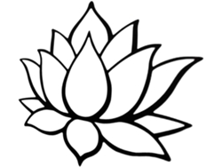 Aplique De Pared De Hierro Negro Con Forma De Flor De Loto