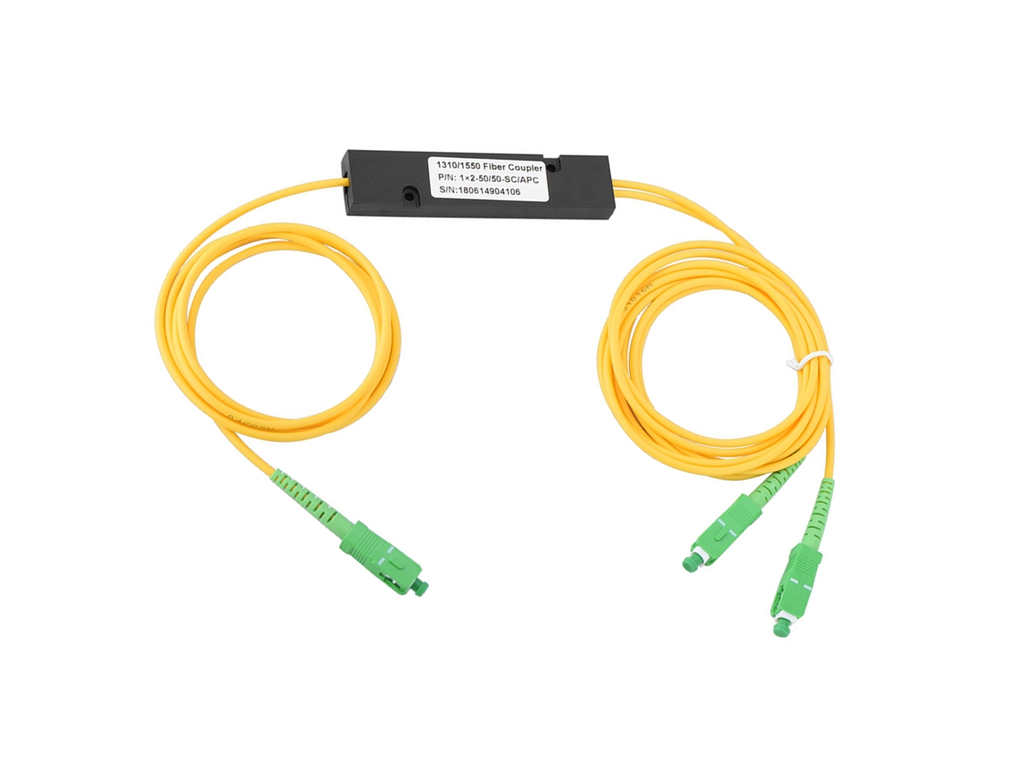 Divisor Óptico Plc De Fibra Monomodo Sc/upc 1x2 Para Red Óptica Pasiva Ftth Lan Catv