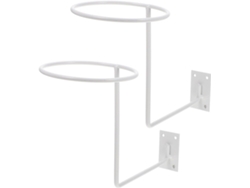 Soporte Pared Acero Carbono Blanco Auriculares 2 Piezas Espacio Almacenamiento Adicional Hogar Al