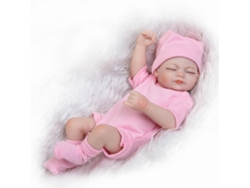 2026-muñeca Bebé Recién Nacida Silicona 25cm, Ojos Cerrados, Juguete De Baño, Regalo Bonito Rosa