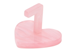 Base De Unhas Em Forma De Coração Rosa Japonês Para Prática E Exposição De Unhas