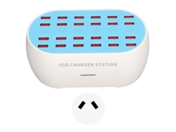 Estación De Carga Usb De 160 W Y 24 Puertos Con Chip Inteligente, Cargador Múltiple Para Hoteles, Tiendas Y Escuelas, Enchufe Australiano De 100-240 V.