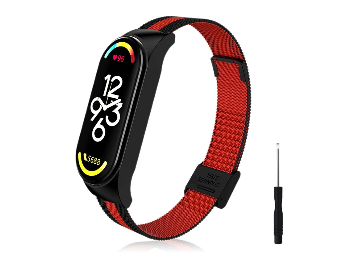Pulsera De Reemplazo (acero Inoxidable Resistente Al Agua Con Herramientas) Para Correa De Metal Xiaomi Mi Band 7