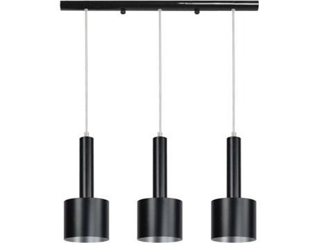 Lámpara de Techo TOSEL Knudsen 3 Bombillas (Plateado - E27 - Máx. 40W - Metal)