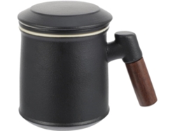 Taza De Té De Cerámica, Vaso De Escritorio Anti-quemaduras Con Tapa Y Filtro Para Bebidas.