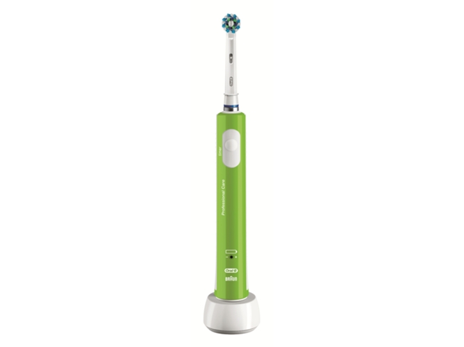 Cepillo de Dientes Eléctrico ORAL B PRO600 Cross Action Verde (8.800 rpm)