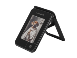 Suporte Magnético Carteira Com Tela 3.52 Polegadas Nfc Ink Photo Projeção Traseira 3 Modos Para Ios