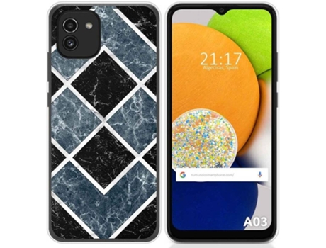 Carcasa para Samsung Galaxy A03 TUMUNDOSMARTPHONE Dibujos Mármol 06 Multicolor