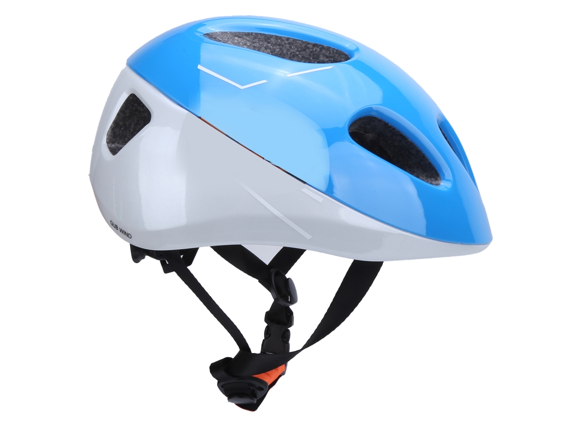 2026-casco Integrado Para Niños Con 11 Aberturas Amplias Casco De Seguridad Para Ciclismo Patinaje Azul Blanco