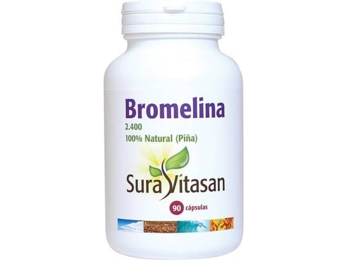 Complemento Alimentar SURA VITASAN Bromelina Natural 500 Mg 90 Cápsulas