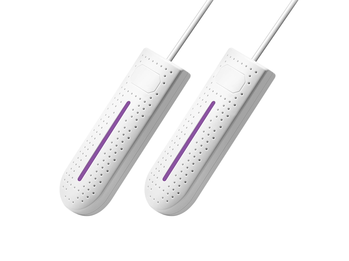 Secador de zapatos USB blanco Siurn para el hogar con esterilización UV y 10 W de potencia