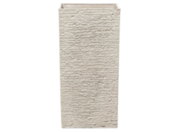 Vaso Beliani Tenno De Fibra De Argila Creme 35x35x70
