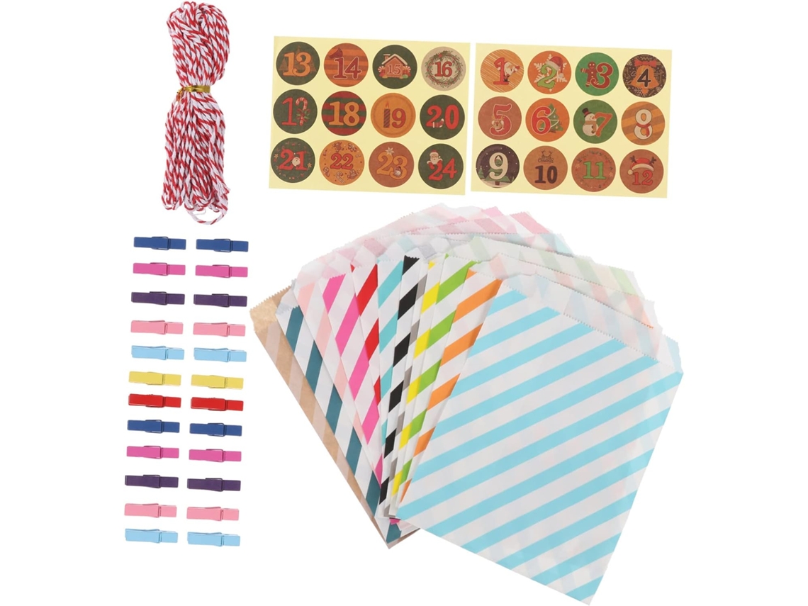 Bolsas de regalo navideñas para productos de confitería caseros, bolsas de papel kraft para Bi Gokoco