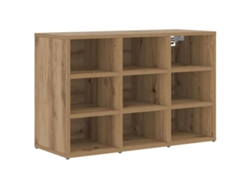 Mueble Zapatero | Armario Zapatero Con Estante Roble Artesanal 77,5 X 30 X 51 Cm