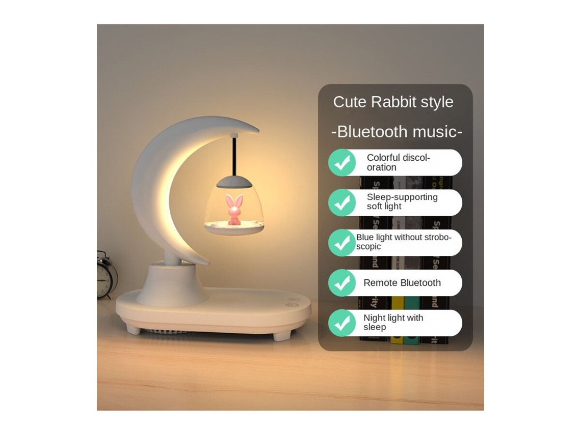 Lámpara de mesa de música creativa con luz ambiental y audio Bluetooth. KH2023