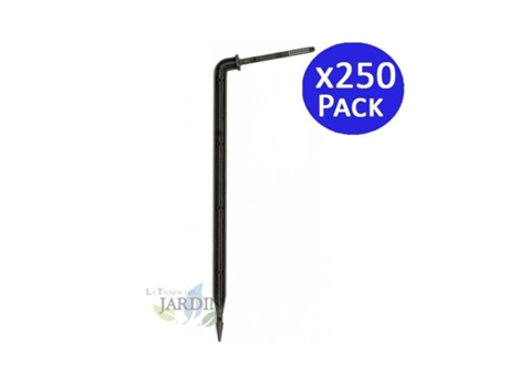 Estaca Microtubo 2,6 Litros/Hora de 15Cm para Riego Por Goteo Pack 250 SUINGA