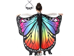 2026-disfraz De Mariposa Para Mujeres Y Niñas Capa De Hada Fluorescente Para Fiesta Halloween Cosplay