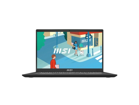 Laptop MSI MODERN 15 H B13M-008XES (Negro - 16 GB RAM - 32 GB RAM - 512 GB SSD - 1 TB SSD - 15,6" - Qwerty Español - Intel Core i7 - Intel)