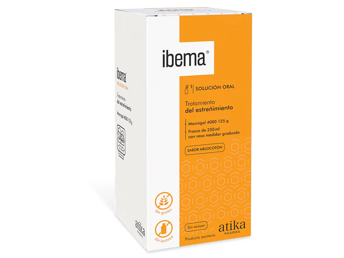 Solución Oral Ibema 250 Ml Melocotón Atika Pharma