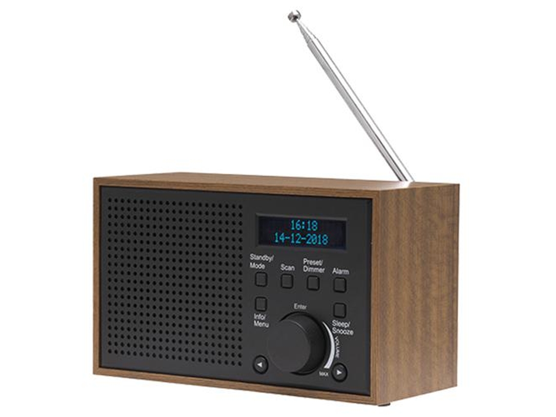 Denver Dab-46Dark Gray Analógico Digital Internet Radio Negro Marrón