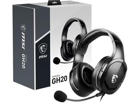 Msi Immerse GH20 Auriculares Diadema Conector 3.5mm Negro