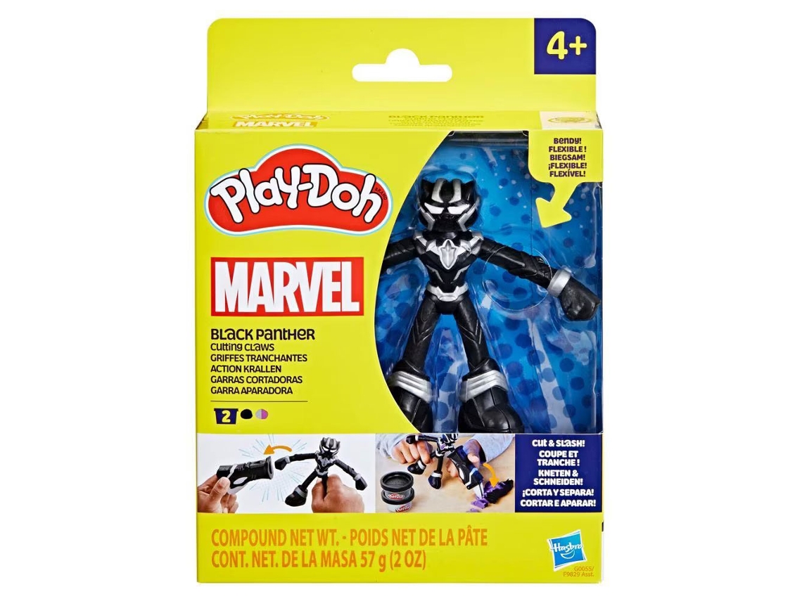 Plasticina Marvel Pantera Negra Garra Aparadora Play Doh Hasbro G0055/f9829