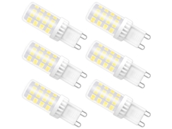 Bombilla Led G9 Regulable De 4w (equivalente A 40w) Blanco Frío 6000k 480lm 220v Paquete De 6