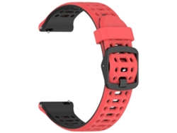 Correa para Coros Apex Pro/2 Pro de 22 mm de silicona bicolor Digitallab (rojo y negro)