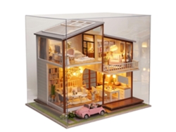 Hogar Tiempo Lento. Maqueta 3d Realista Con Gran Detalle, Cubierta Antipolvo Y Luces Led.