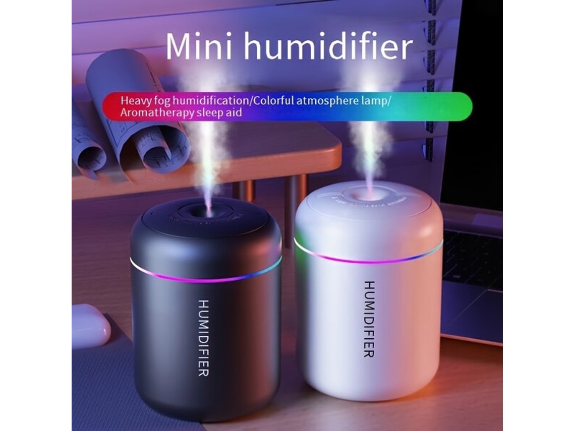 Humidificador elegante de 180 ml con luz nocturna de colores. Pickifyvayotoy