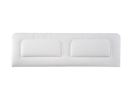 Cabecero Tapizado BLUME para Cama 135 Polipiel Blanco ( 145 x 50 x 7 cm)
