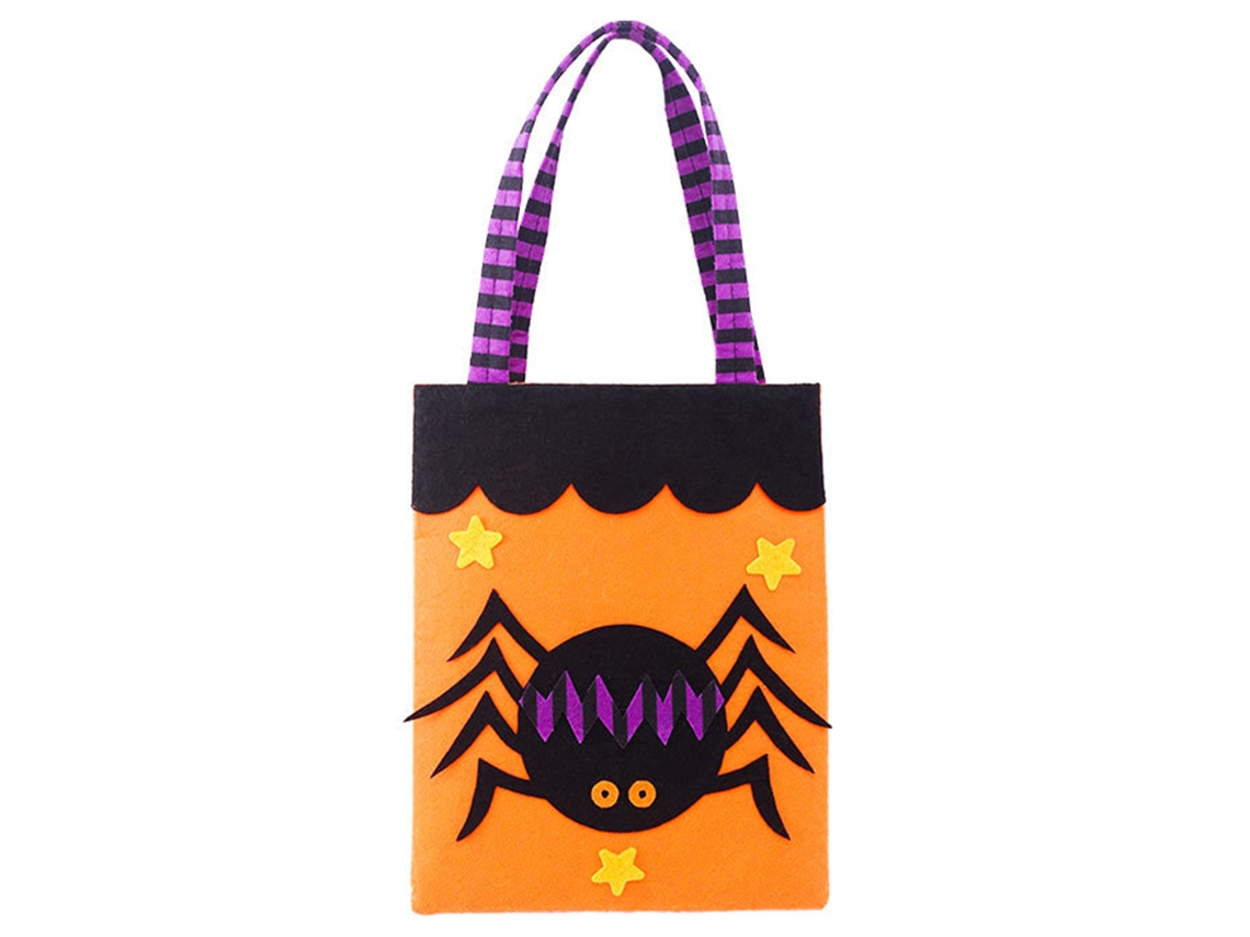 Bolsa Para Dulces De Halloween De 9.8 X 8.1 Pulgadas, Tela No Tejida De 22 Lb, Ideal Para Decoración De Fiestas Y Regalos.