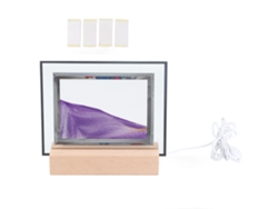 2026-lámpara De Arena Móvil 3d Dinámica Con Led Cuadrada Luz Nocturna Arte Relaxante Para Hogar Oficina Usb