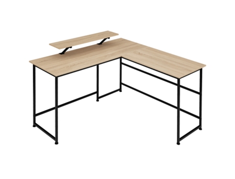 Escritorio De Oficina Melrose TECTAKE (Madera Industrial Ligera - Mdf - 130 X 140 X 76,5 cm)