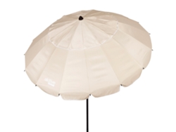 Aktive Sombrilla playa antiviento 16 varillas 240 cm crema