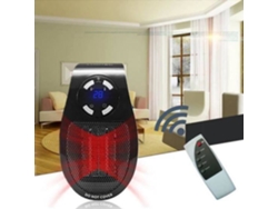 Mini calentador compacto con ventilador - Calentador rápido - DRFT5205 - 500W - Programable - Negro SIN MARCA