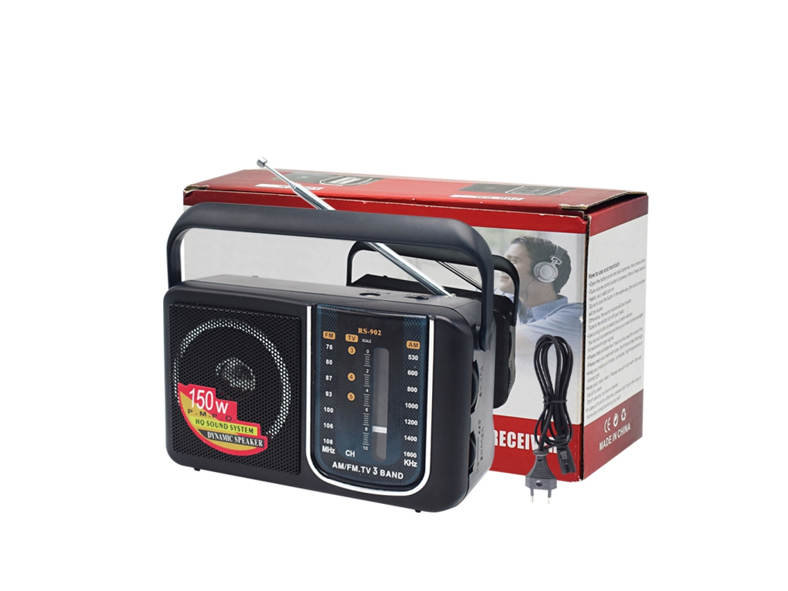 Radio AM/FM portátil Viewleaf a batería con recepción estable y duradera, ideal para emergencias, huracanes, carreras y senderismo.
