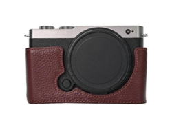 Estuche de cuero genuino compatible con la cámara Panasonic Lumix S9, batería fácil de reemplazar Facpoet