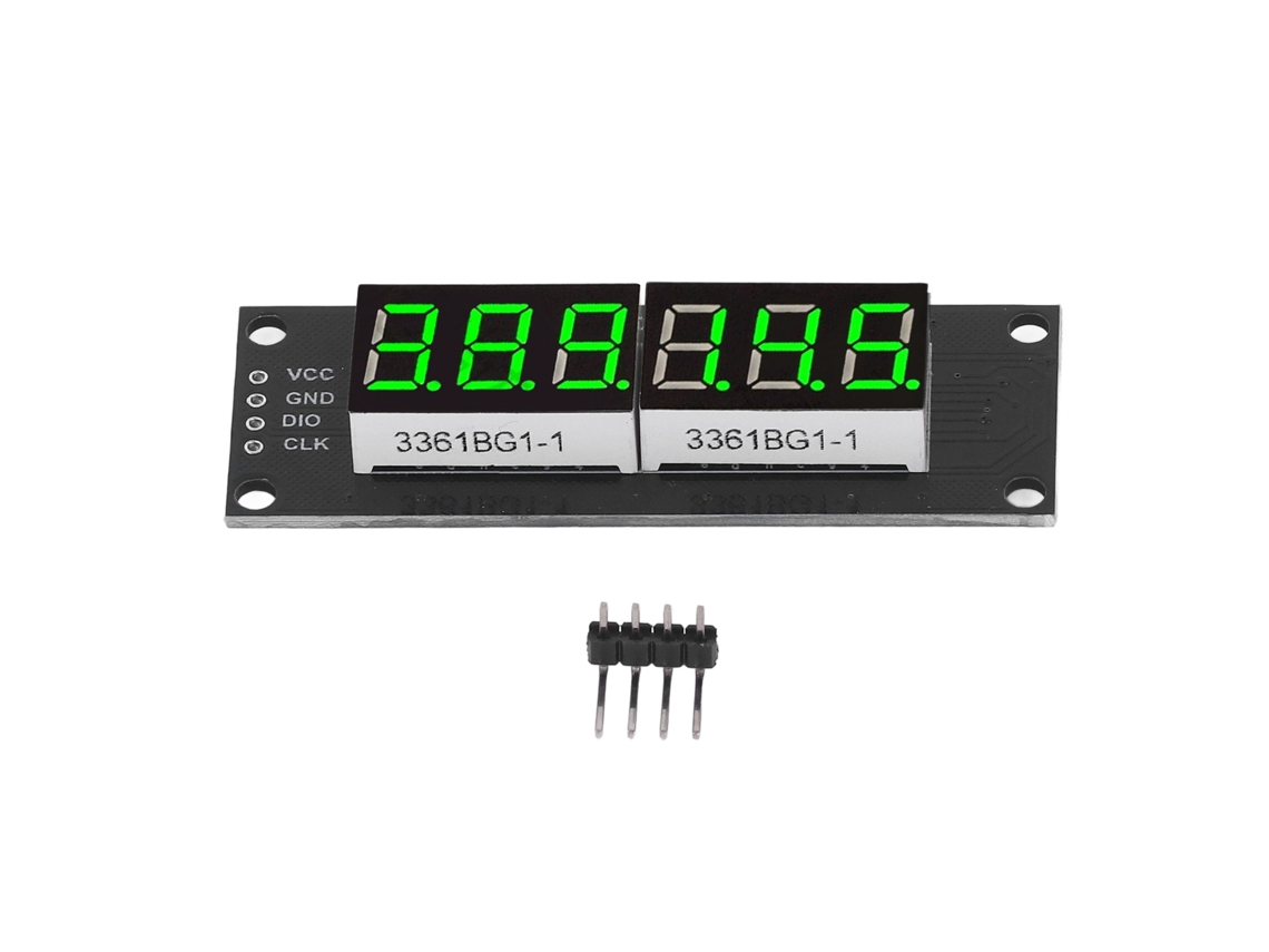 Módulo de pantalla digital LED verde de 6 dígitos y 7 segmentos de 0,36 pulgadas TM1637 5V
