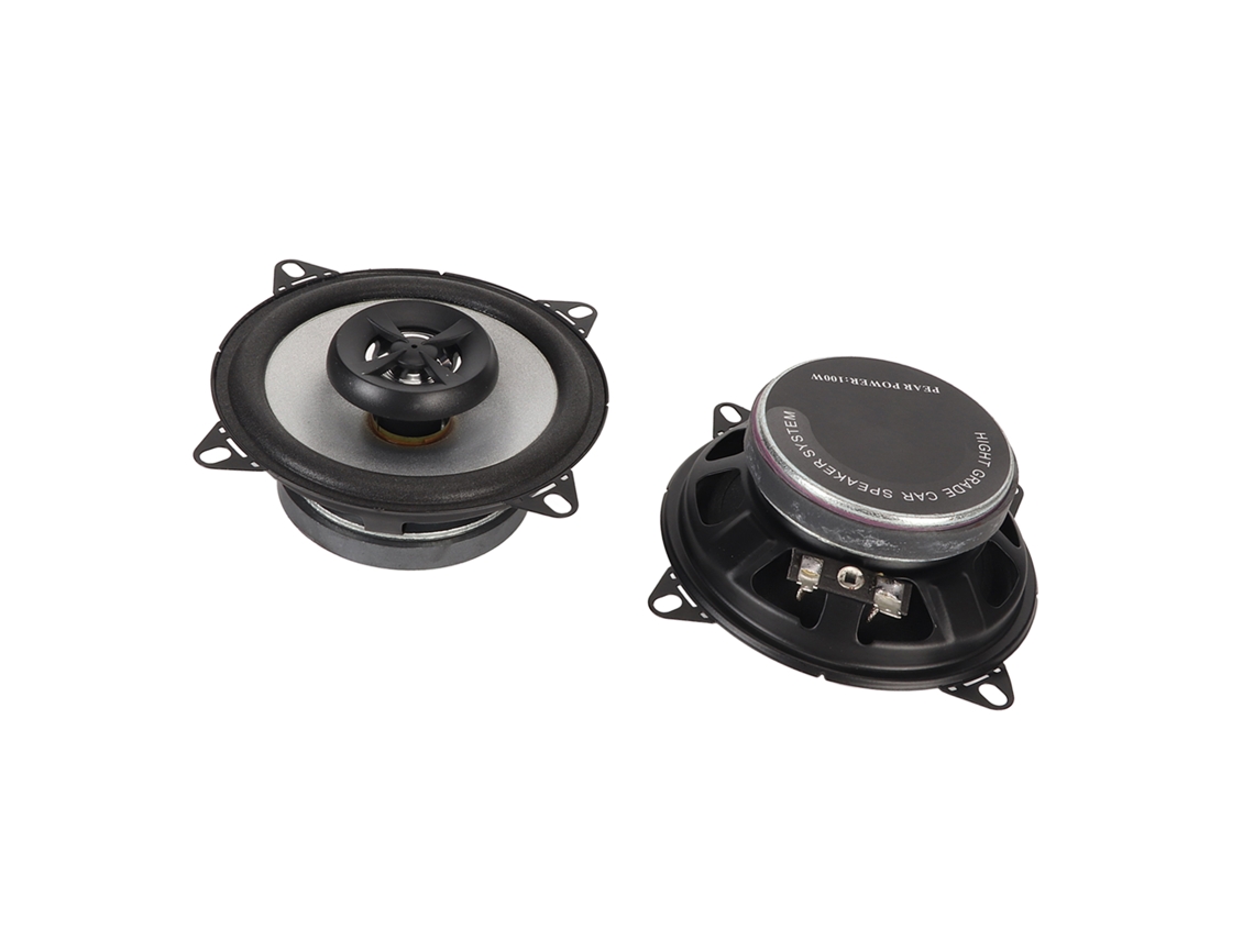 2 Alto-falantes Coaxiais Carro 100w Treble Bass Dissipação Calor Estéreo Omnidirecional Veículos