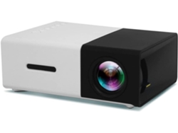 Proyector doméstico, con batería, HD 1080p, compatible con USB, AV y tarjetas SD, mini y portátil, con enchufe estándar europeo. Tommy01