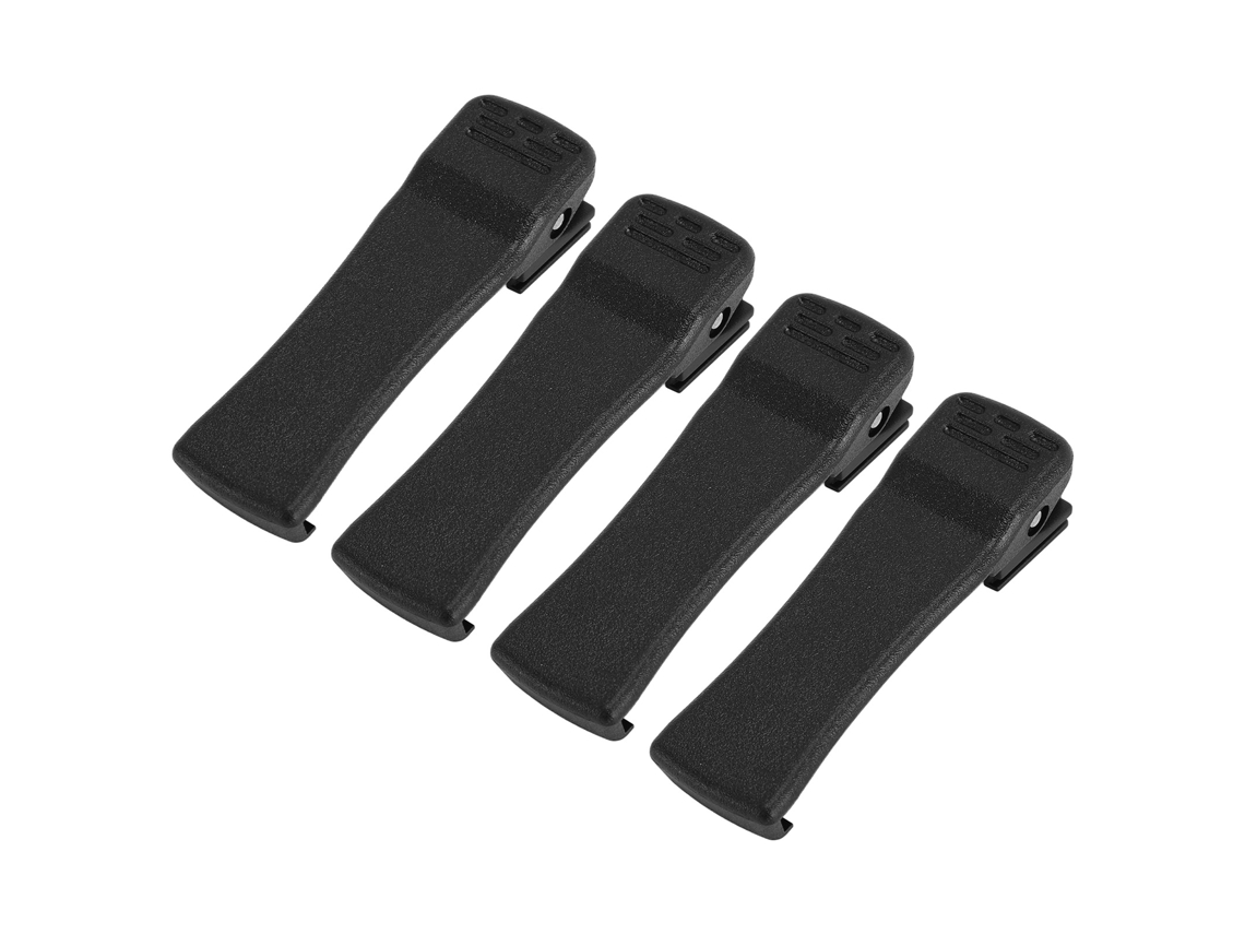 4 Clips Para Cinturón Para Radios De Comunicación Bidireccionales Portátiles De Abs Para Tait Tp9100 Tp9135 Tp9140 Tp9155 Tp9160 Negro