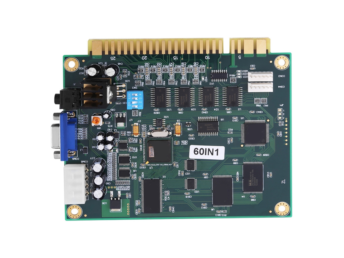 Placa Pcb Multicade 60 En 1 Para Máquina Recreativa Con Salida Cga/vga Y Controles Versátiles.