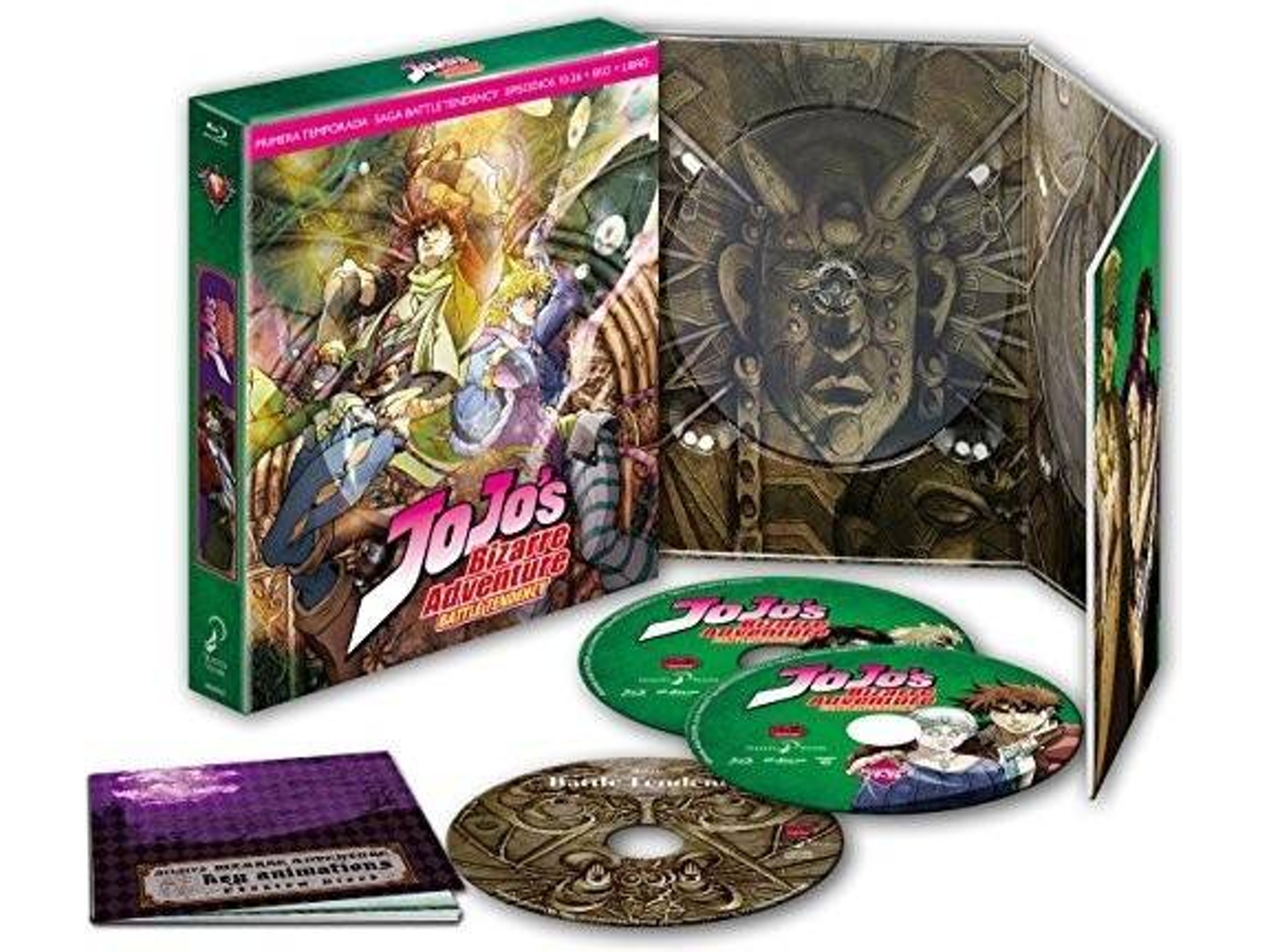 Blu-Ray Jojo¿S Bizarre Adventure Temporada 1 Parte 2. Battle Tendency. Episodios 10 A 26 Blu-Ray Edición Coleccionista [Blu-