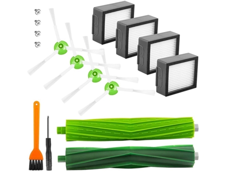 Filtro de escovas laterais de rolo para limpador irobot roomba i7 i7+ e5 e6 i3
