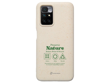 Funda Móvil Oficial Compostable Base para Xiaomi Redmi 10 Global PHONECASES3D Blanco